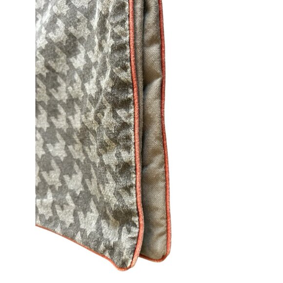 King Pillow sham Set Studio 3B Kyle Schuneman Houndstooth Denim Heather Gray - Picture 2 of 9